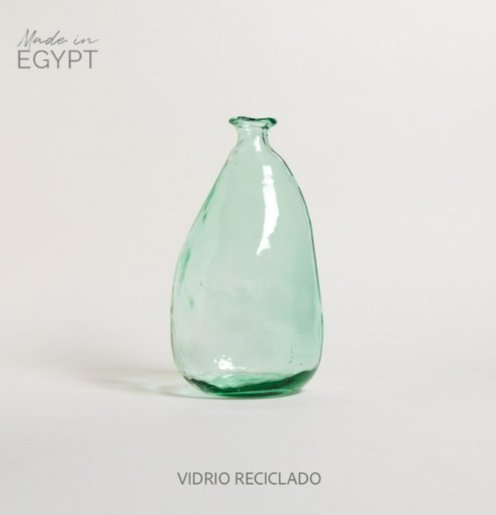 JARRON DE VIDRIO RECICLADO AMORFO FAYUN 20x38