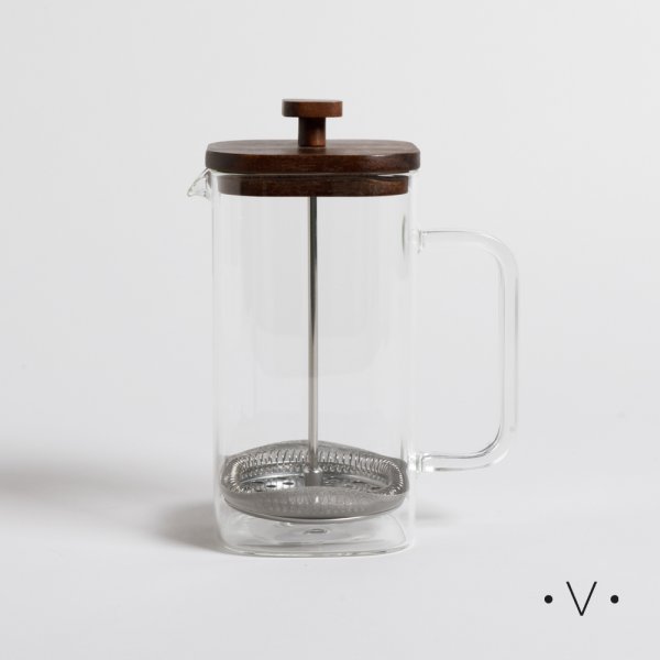 CAFETERA CON EMBOLO TAPA ACACIA 1000 ML