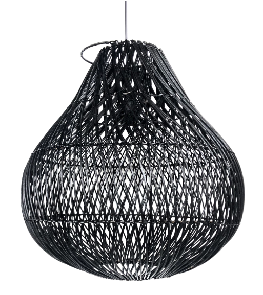 PANTALLA RATAN ELIF BLACK 50x50