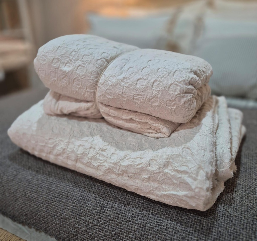 MANTA TRAMADA CIRCULAR Y CORDERO 2,00 X 1.50