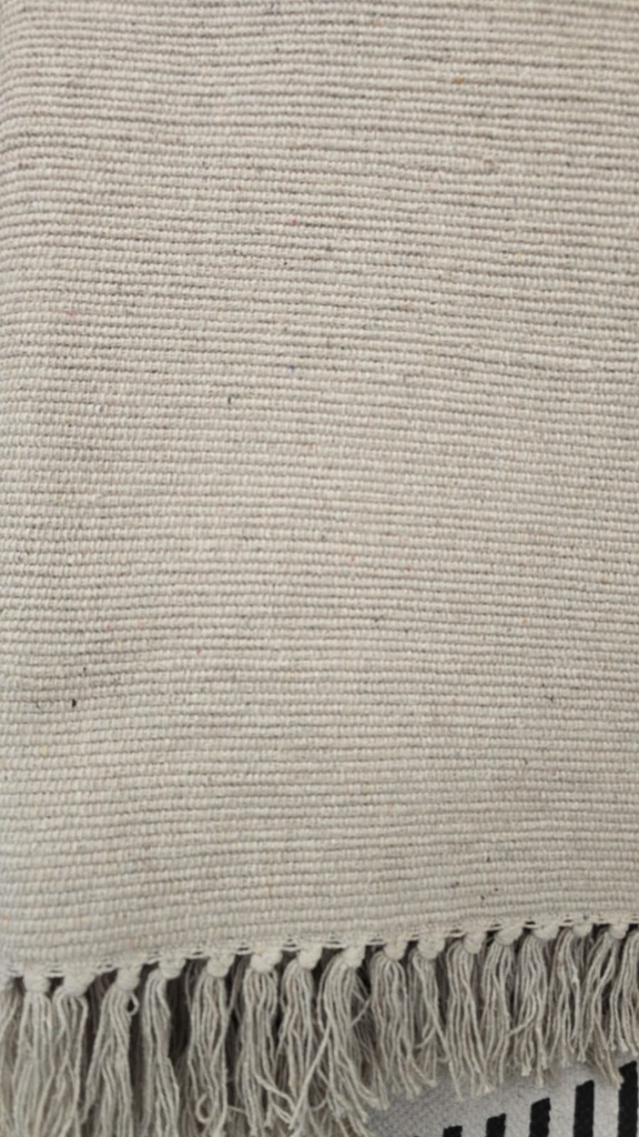 ALFOMBRA ALGODON  + POLYESTER NATURAL 120 X 180