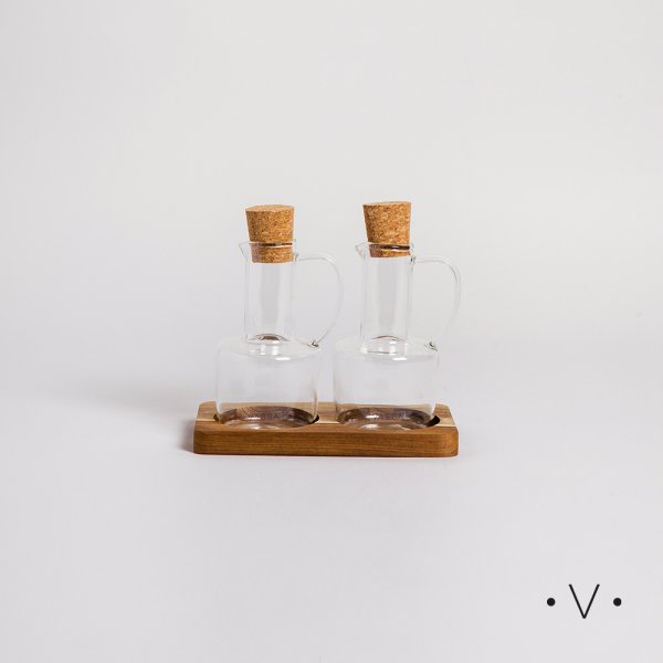 SET DE ACEITERA Y VINAGRERA CON ASA 200 ML - VASSA