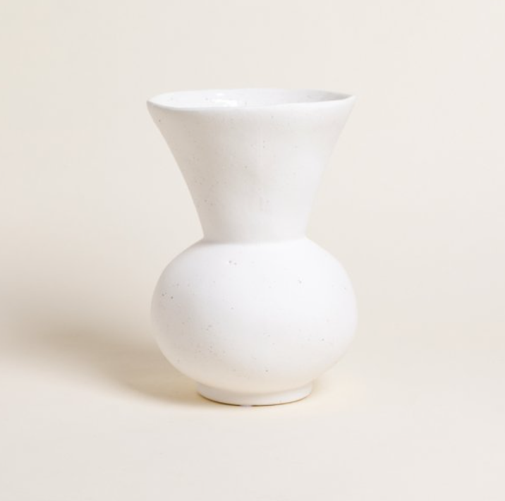 TINAJA JHARI WHITE 24X16 CM