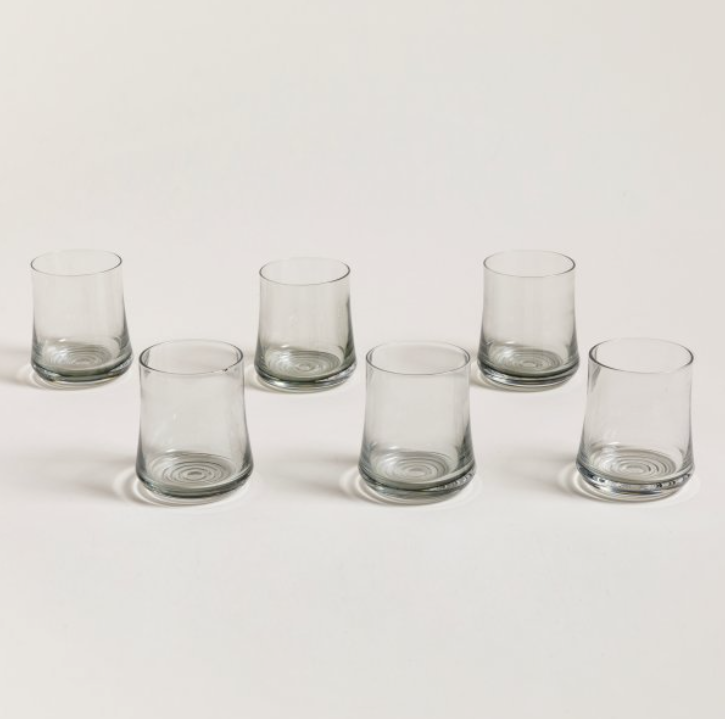 SET X 6 VASOS BAJOS CONCAVOS FUME LIGHT 310 ML