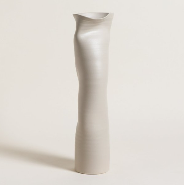 FLORERO DENTED CREAM 50X15 CM