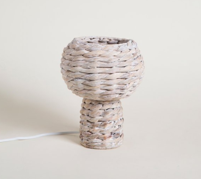 LAMPARA DE MESA MOOREA WHITE 23X18 CM