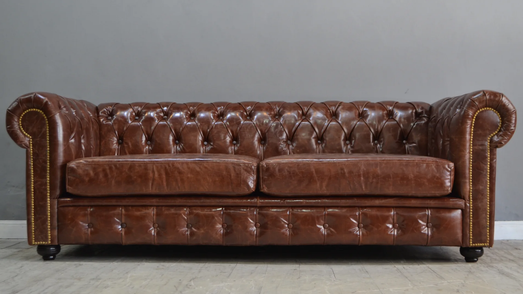 SILLON CHESTERFIED CUERO - 2,20m