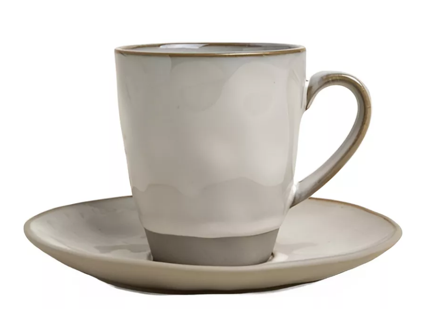 TAZA Y PLATO ELSINOR 200 ML COLOR