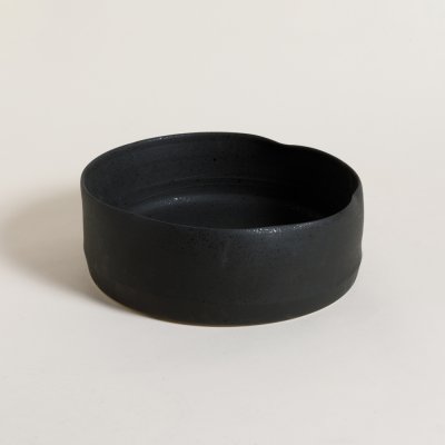 CENTRO DE MESA REDONDO DENTED NEGRO 30X11 CM