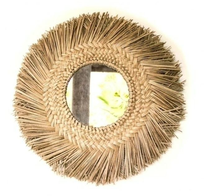 ESPEJO TEJIDO NAT. RED. SIMPLE 60 CM