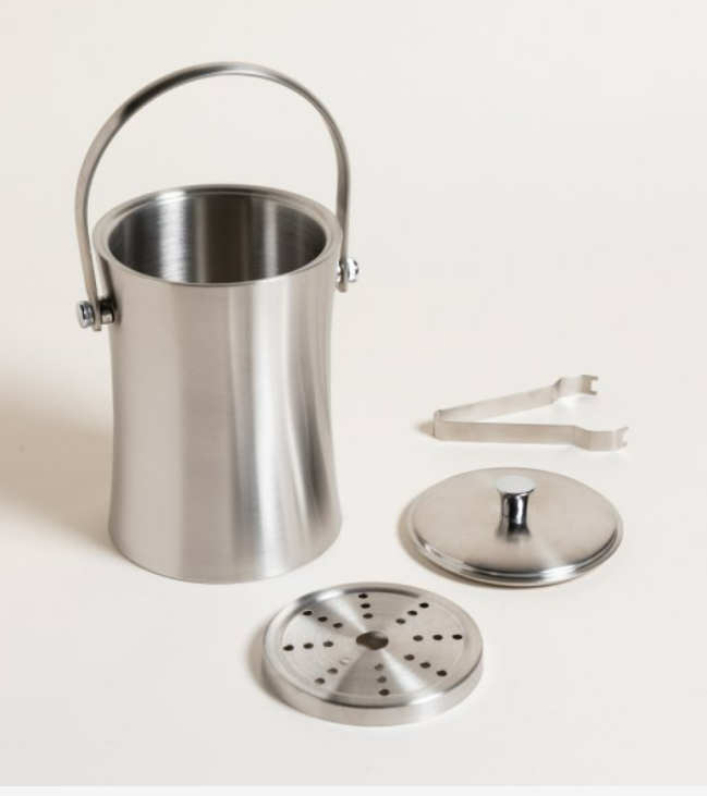 HIELERA CONCAVA DE ACERO INOXIDABLE 3000 ML