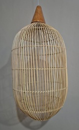 PANTALLA KAPSUL C/MADERA NATURAL 30X60