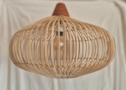 PANTALLA KAPSUL C/MADERA NATURAL D50