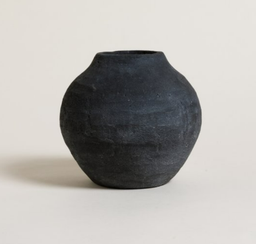 TINAJA GIZA BLACK 20,5X19 CM