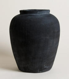 TINAJA GRANDE GIZA BLACK 33X40 CM