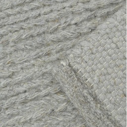 ALFOMBRA 160 x 230 CM RECTANGULAR LANA Y ALGODON GRIS