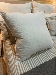 ALMOHADON TUSOR TRAMADO CIRCULAR 70X70