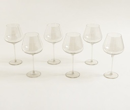 SET X 6 COPAS CON BASE COLOR CHAMPAGNE 750 ML