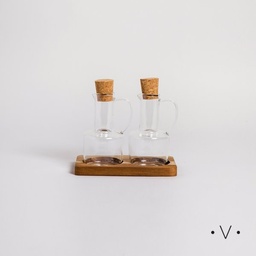 SET DE ACEITERA Y VINAGRERA CON ASA 200 ML - VASSA