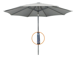 SOMBRILLA JARDIN DE CENTRO ALUMINIO COLOR NATURAL SJI-CA3MN KUSHIRO