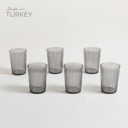 [0528070] SET X 6 VASOS ALTOS GALIPOLI GRIS 510 ML