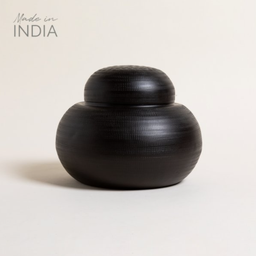 [0651016] CAJA CON TAPA PALI NEGRO 22X19 CM