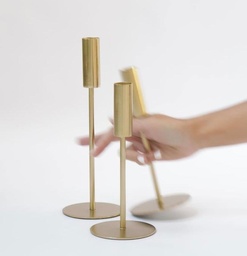 CANDELABRO THICK LARGE GOLD