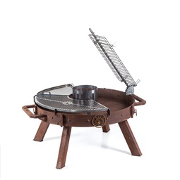 FOGONERO BJORN 100 - PARRILLA + CRUZ LIBRO + PLANCHA + BRASERO