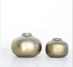 FLORERO PEQUEÑO LATON ANTIGUO ANTIQUE BRASS