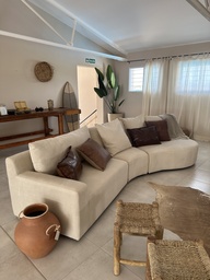 SOFA LEROY 3 MODULOS - TAP. LYON NATURAL - 130 MOD. ESQ. - 100 MOD CENTRAL - 130 MOD CHASIS