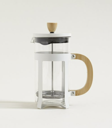 CAFETERA CON EMBOLO NEGRA Y BAMBOO 1000 ML