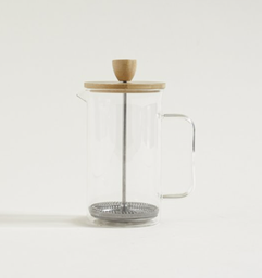 CAFETERA CON EMBOLO TAPA BAMBOO 1000 ML