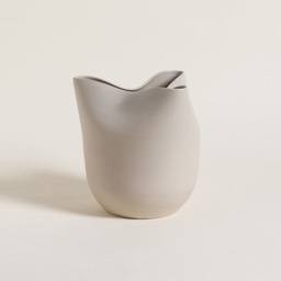 VASIJA DENTED CREAM 21X17X22 CM